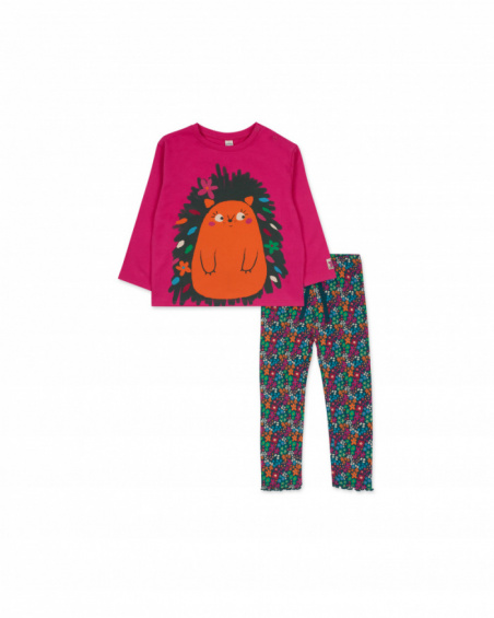 Ensemble tricot rose fille Trecking Time Ensemble tricot rose fille Trecking Time
