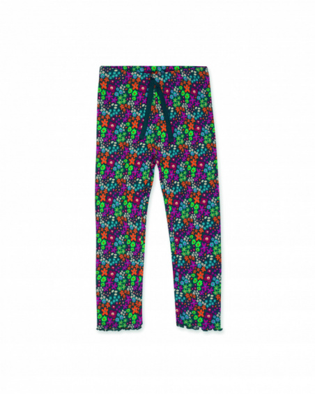 Legging tricot vert fille Trecking Time Legging tricot vert fille Trecking Time