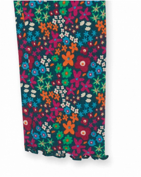 Legging tricot vert fille Trecking Time Legging tricot vert fille Trecking Time