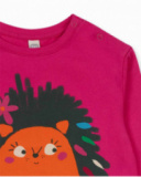 T-shirt en maille rose fille Trecking Time T-shirt en maille rose fille Trecking Time