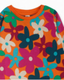 Robe en maille orange pour fille Trecking Time Robe en maille orange pour fille Trecking Time