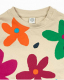T-shirt blanc en maille pour fille Trecking Time T-shirt blanc en maille pour fille Trecking Time