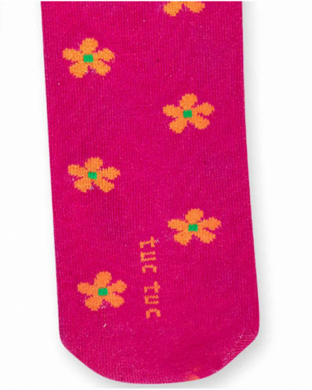 Collants fuchsia fille Trecking Time Collants fuchsia fille Trecking Time