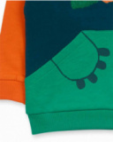Sweat molleton vert orange garçon Trecking Time Sweat molleton vert orange garçon Trecking Time