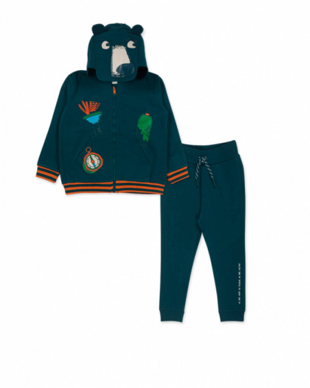 Ensemble polaire vert garçon Trecking Time Ensemble polaire vert garçon Trecking Time