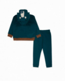 Ensemble polaire vert garçon Trecking Time Ensemble polaire vert garçon Trecking Time