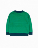 Pull tricot vert garçon Trecking Time Pull tricot vert garçon Trecking Time