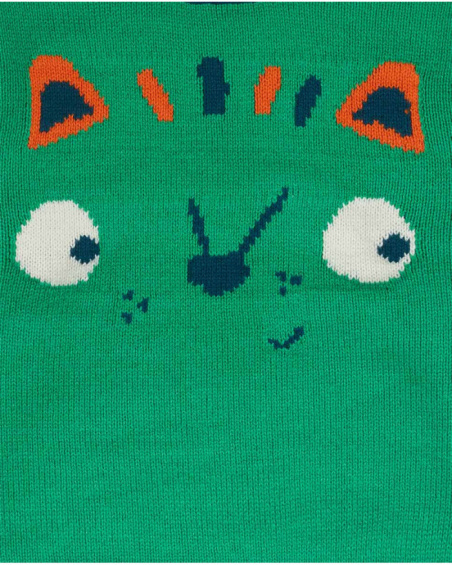 Pull tricot vert garçon Trecking Time Pull tricot vert garçon Trecking Time