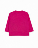 T-shirt en maille rose pour fille Trecking Time T-shirt en maille rose pour fille Trecking Time