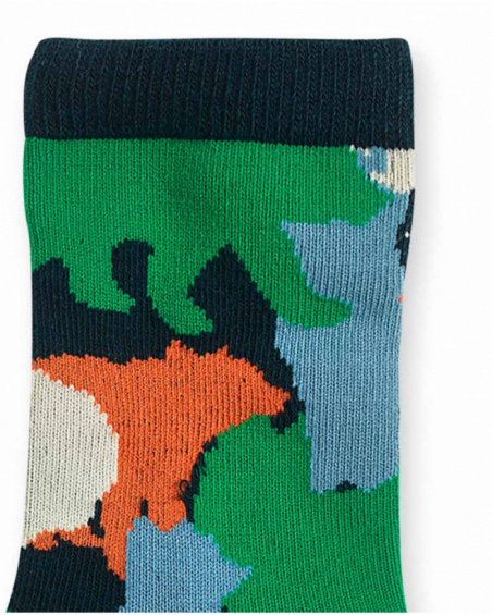 Lot de 2 chaussettes à motifs garçon Trecking Time Lot de 2 chaussettes à motifs garçon Trecking Time