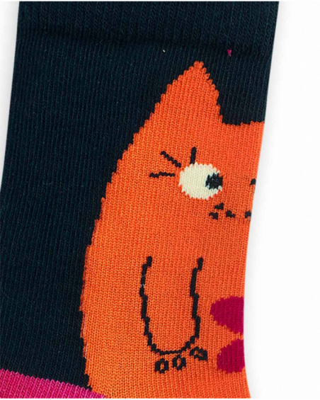 Lot de 2 chaussettes à motifs fille Trecking Time Lot de 2 chaussettes à motifs fille Trecking Time