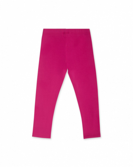 Legging peluche fuchsia fille Treking Time Legging peluche fuchsia fille Treking Time