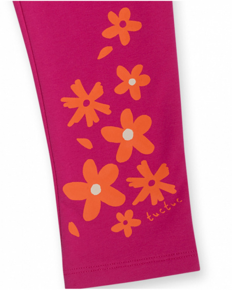 Legging peluche fuchsia fille Treking Time Legging peluche fuchsia fille Treking Time