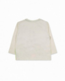 T-shirt blanc en maille fille Robot Maker T-shirt blanc en maille fille Robot Maker