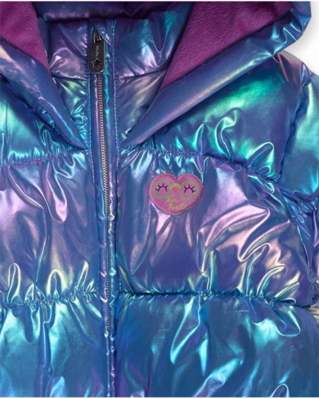 Parka matelassée bleu lilas pour fille Robot Maker Parka matelassée bleu lilas pour fille Robot Maker
