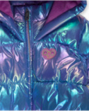 Parka matelassée bleu lilas pour fille Robot Maker Parka matelassée bleu lilas pour fille Robot Maker
