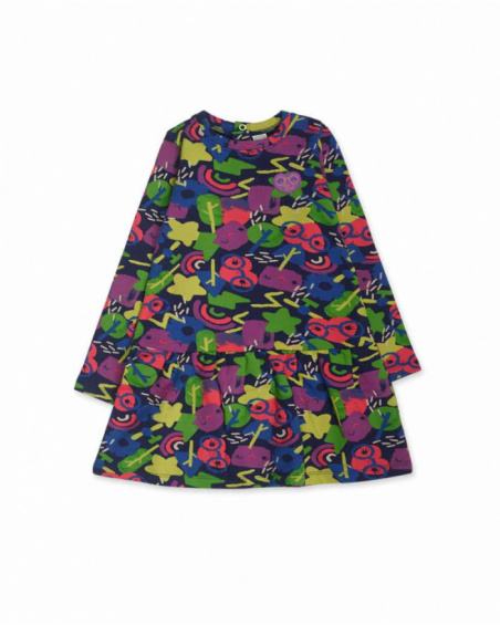 Robe en peluche noire pour fille Robot Maker Robe en peluche noire pour fille Robot Maker