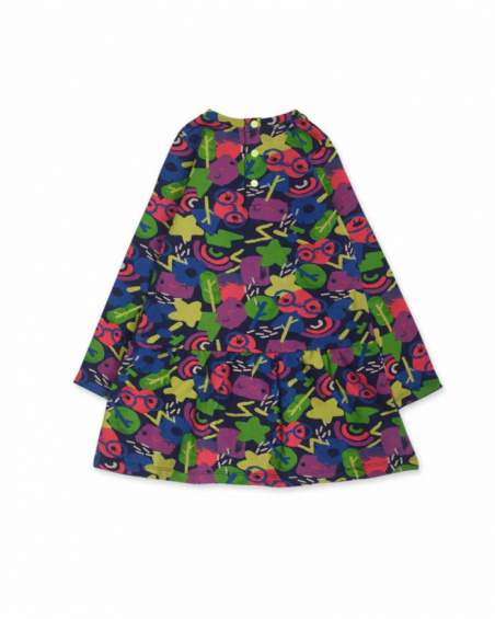 Robe en peluche noire pour fille Robot Maker Robe en peluche noire pour fille Robot Maker