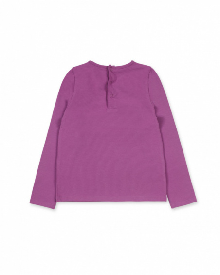 T-shirt en maille lilas fille Robot Maker T-shirt en maille lilas fille Robot Maker