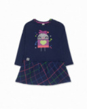 Robe en peluche bleue pour fille Robot Maker Robe en peluche bleue pour fille Robot Maker