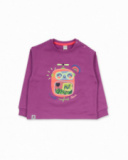 Sweat peluche lilas fille Robot Maker Sweat peluche lilas fille Robot Maker
