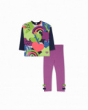 Ensemble tricoté lilas pour fille Robot Maker Ensemble tricoté lilas pour fille Robot Maker