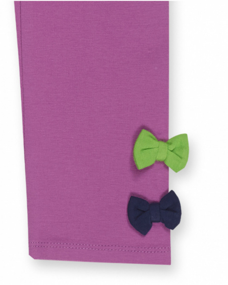 Legging fille Robot Maker lilas en maille Legging fille Robot Maker lilas en maille