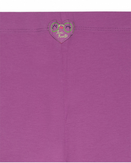 Legging fille Robot Maker lilas en maille Legging fille Robot Maker lilas en maille