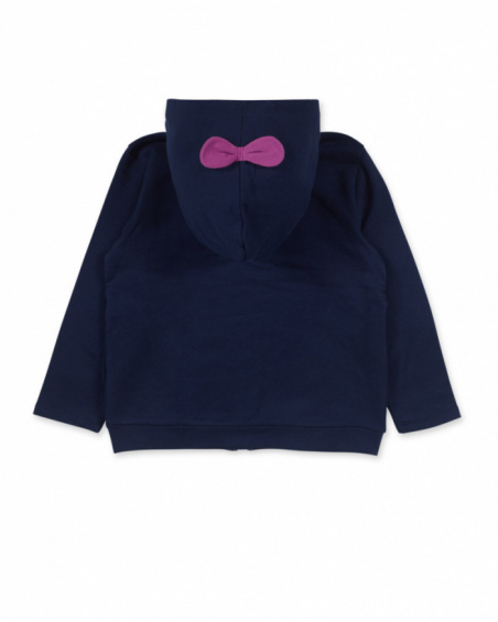 Veste en peluche bleue pour les filles Robot Maker Veste en peluche bleue pour les filles Robot Maker