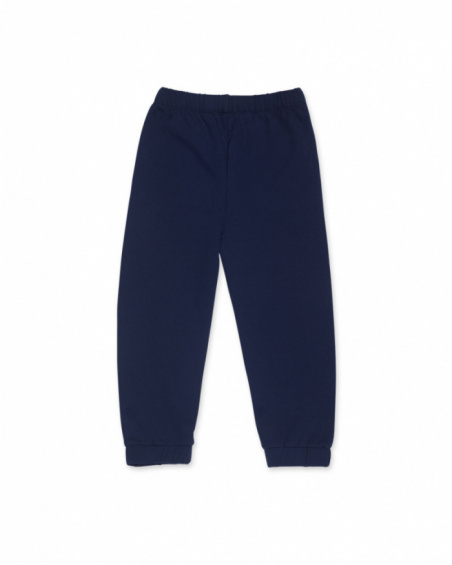 Pantalon peluche fille Robot Maker bleu Pantalon peluche fille Robot Maker bleu
