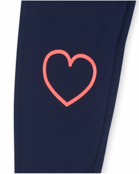 Pantalon peluche fille Robot Maker bleu Pantalon peluche fille Robot Maker bleu