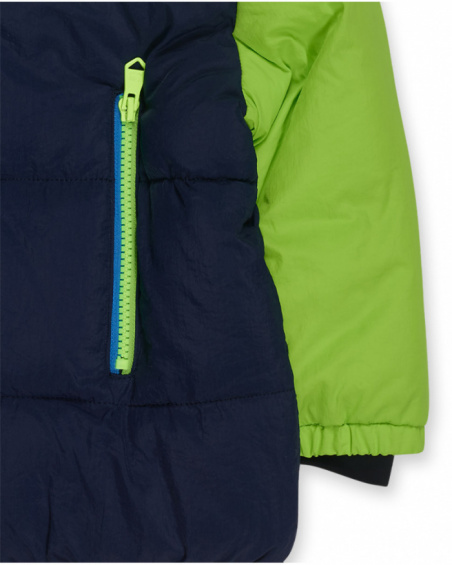 Parka matelassée garçon Robot Maker bleue Parka matelassée garçon Robot Maker bleue