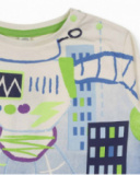 T-shirt en maille blanc pour garçon Robot Maker T-shirt en maille blanc pour garçon Robot Maker