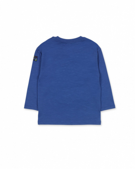 T-shirt bleu en maille Robot Maker T-shirt bleu en maille Robot Maker