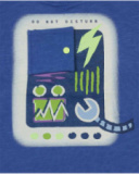 T-shirt bleu en maille Robot Maker T-shirt bleu en maille Robot Maker