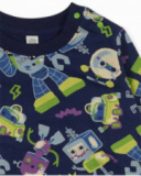 Sweat molleton bleu pour garçon collection Robot Maker Sweat molleton bleu pour garçon collection Robot Maker