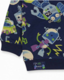 Sweat molleton bleu pour garçon collection Robot Maker Sweat molleton bleu pour garçon collection Robot Maker