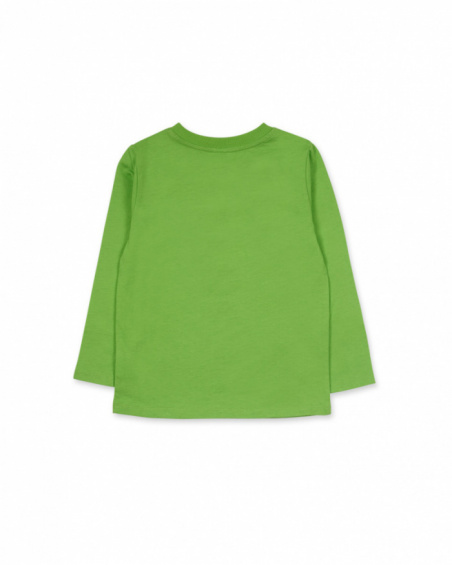 T-shirt vert en maille pour garçon Robot Maker T-shirt vert en maille pour garçon Robot Maker