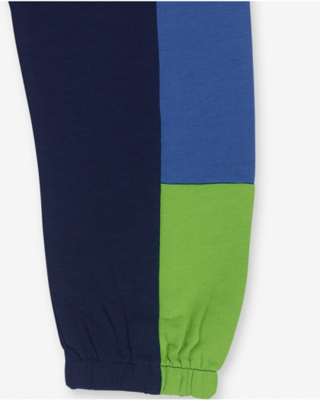 Pantalon peluche bleu garçon Robot Maker Pantalon peluche bleu garçon Robot Maker