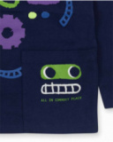 T-shirt bleu en maille pour garçon Robot Maker T-shirt bleu en maille pour garçon Robot Maker
