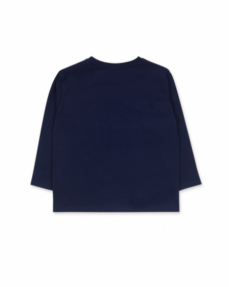 T-shirt bleu en maille pour fille Robot Maker T-shirt bleu en maille pour fille Robot Maker