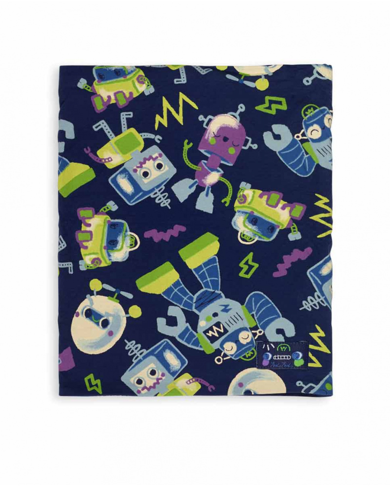 Col tricot garçon Robot Maker bleu