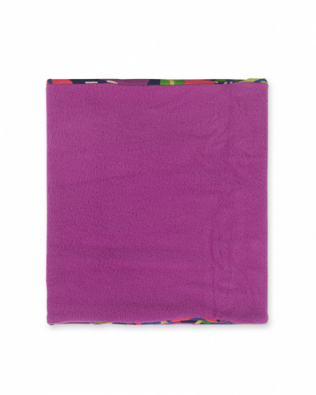 Col en tricot bleu pour fille Robot Maker Col en tricot bleu pour fille Robot Maker