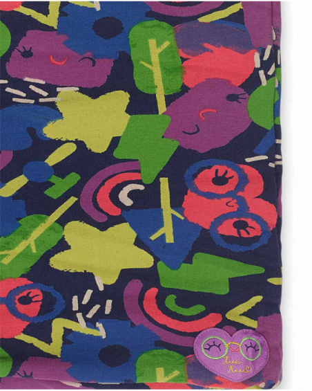 Col en tricot bleu pour fille Robot Maker Col en tricot bleu pour fille Robot Maker