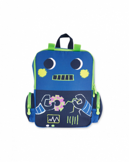 Sac à dos garçon Robot Maker bleu Sac à dos garçon Robot Maker bleu