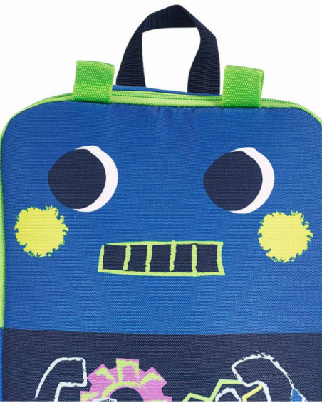Sac à dos garçon Robot Maker bleu Sac à dos garçon Robot Maker bleu
