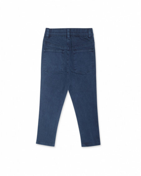 Pantalon sergé bleu garçon Robot Maker