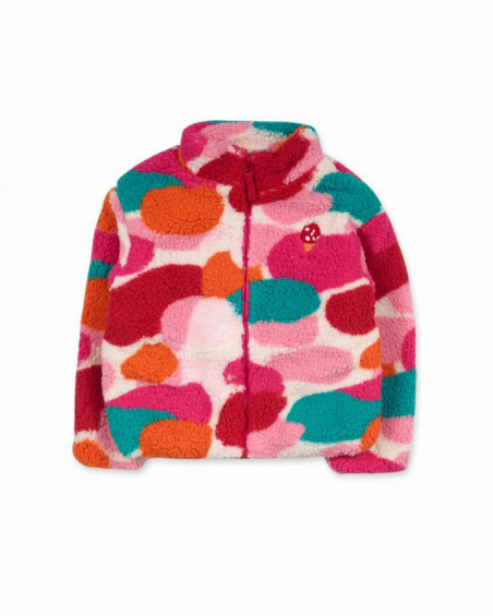Veste en fourrure rose pour fille Besties Veste en fourrure rose pour fille Besties
