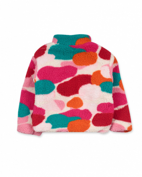 Veste en fourrure rose pour fille Besties Veste en fourrure rose pour fille Besties
