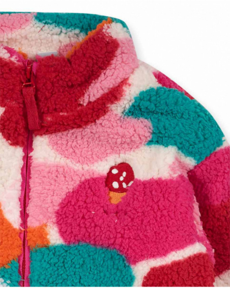 Veste en fourrure rose pour fille Besties Veste en fourrure rose pour fille Besties